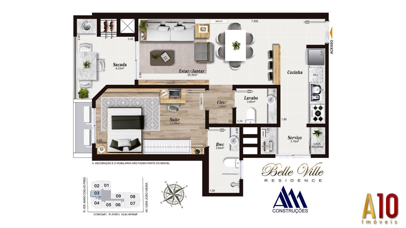 Apartamento, 1 quarto, 66 m² - Foto 11