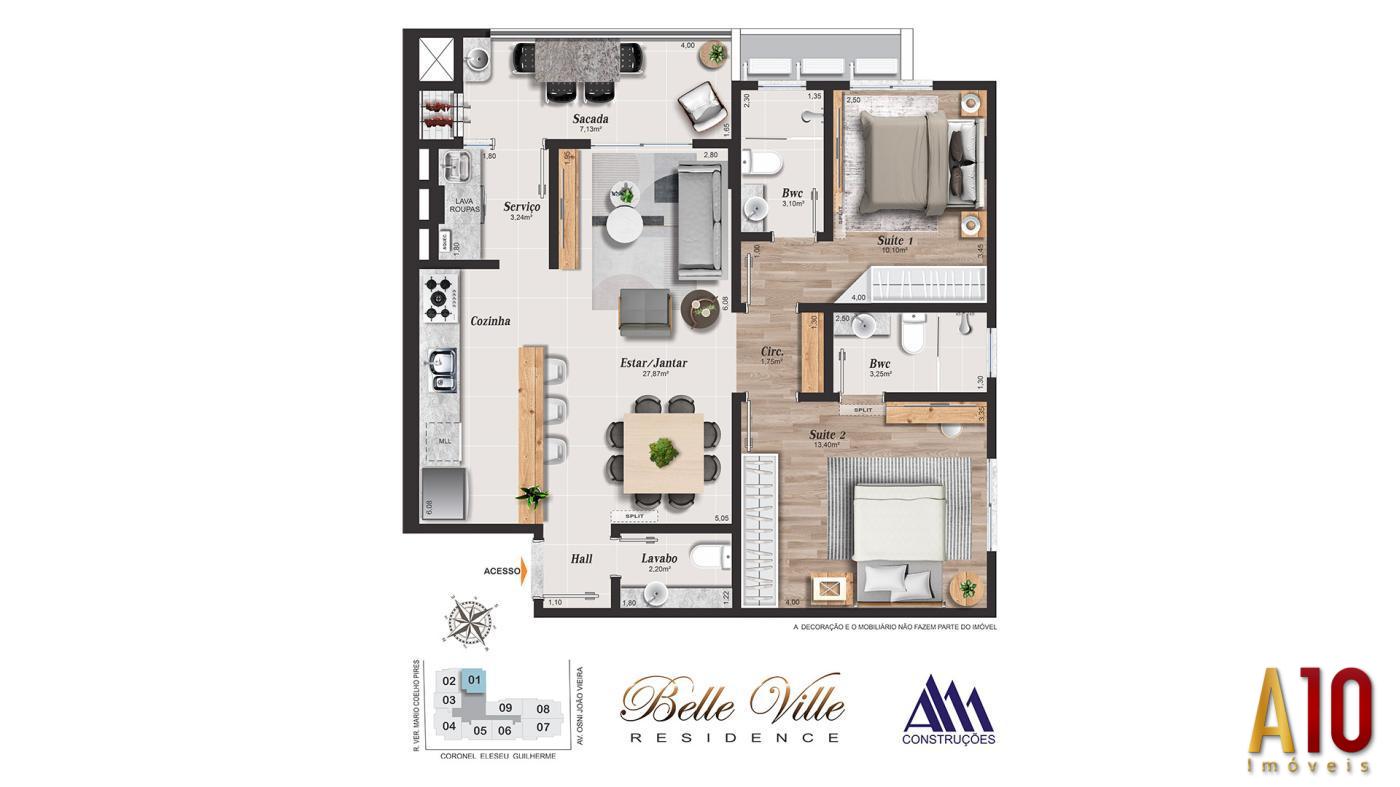 Apartamento, 2 quartos, 83 m² - Foto 11