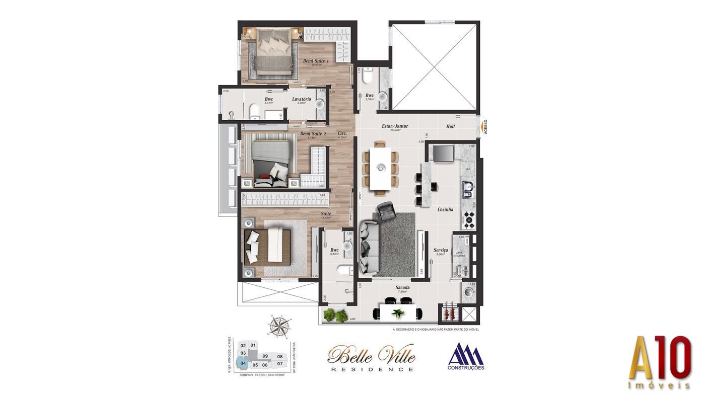 Apartamento, 3 quartos, 105 m² - Foto 11