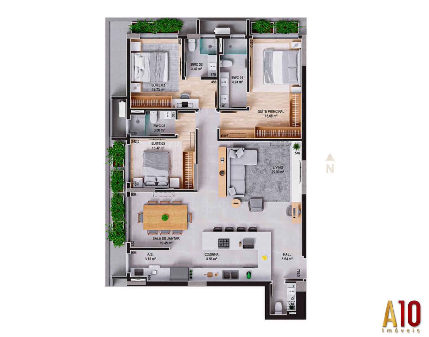 Apartamento, 3 quartos, 183 m² - Foto 29