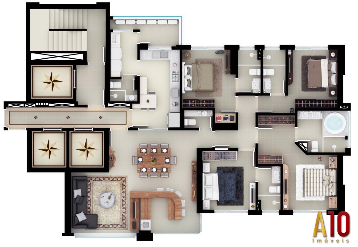 Apartamento, 4 quartos, 167 m² - Foto 7