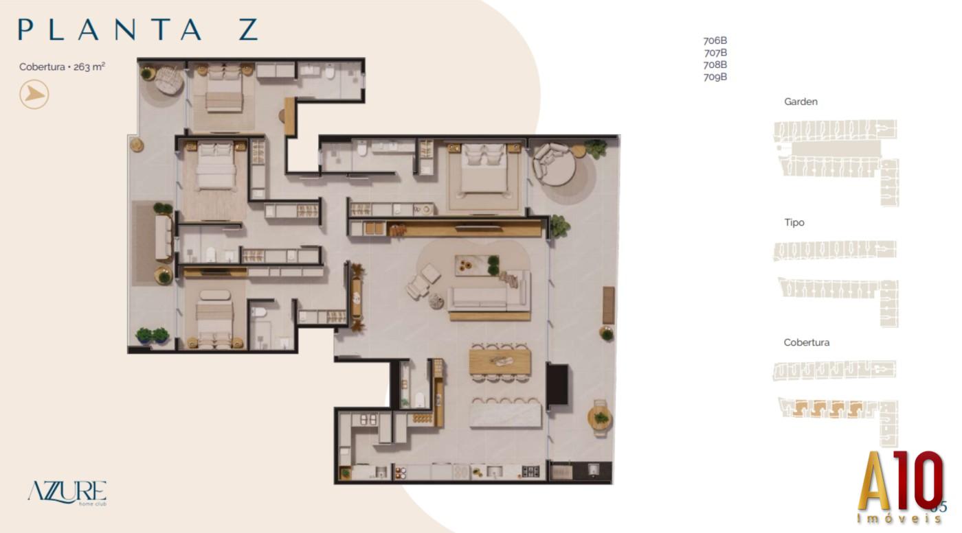 Cobertura, 4 quartos, 263 m² - Foto 43